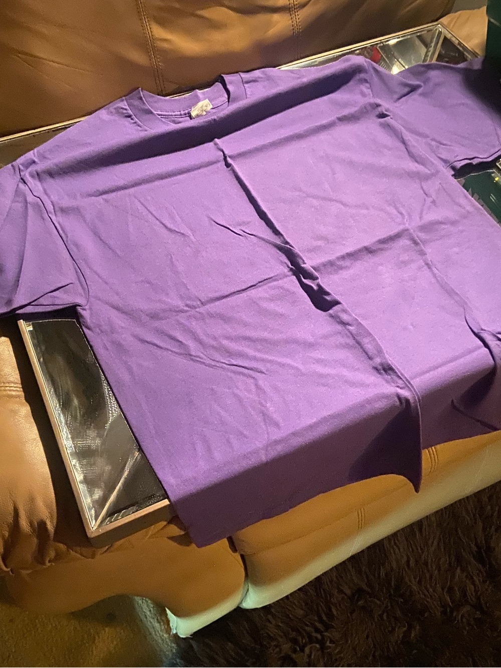 Alstyle Purple Short-Sleeve Tee